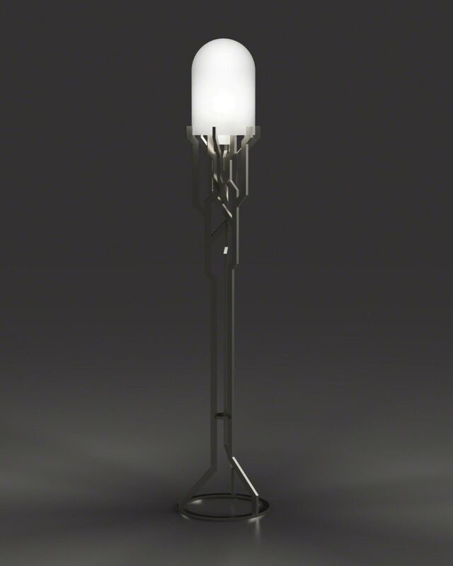 Kranen / Gille, ‘Plant Lamp’, 2018, Design/Decorative Art, Nickel plated steel, glass, electronics, Priveekollektie Contemporary Art | Design 