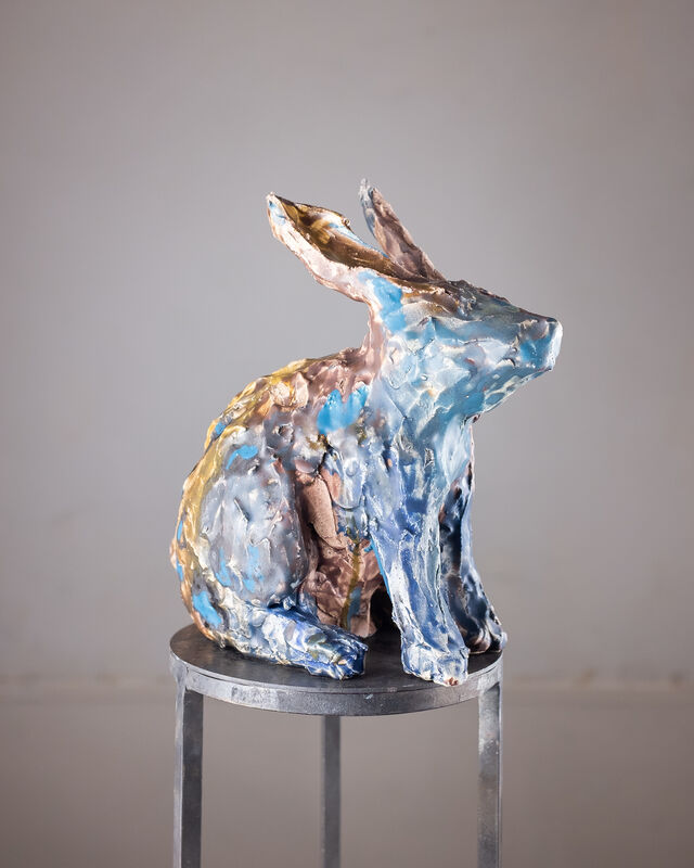 Marina Le Gall, ‘Rabbit sitting (matte)’, 2019, Sculpture, Glazed ceramic (matte), Antonine Catzéflis