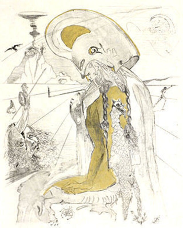 Salvador Dalí, ‘Athena’, 1963, Print, Etching on Japon paper, Puccio Fine Art