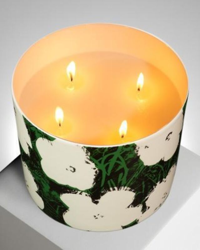 Andy Warhol, ‘Flowers Candle’, 2019, Design/Decorative Art, Large scented candle, limoges porcelain holder, LongHouse Reserve Benefit Auction