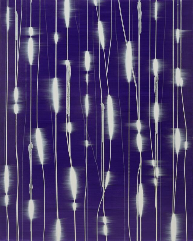 Mark Francis, ‘White Light (Vertical Configuration DPP Violet)’, 2020, Painting, Acrylic paint and oil on canvas, Bernhard Knaus Fine Art