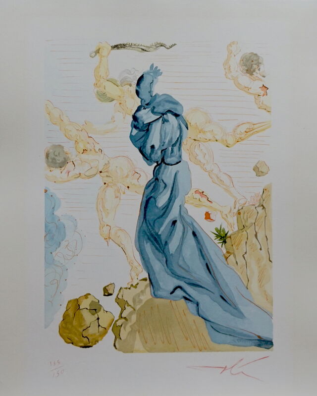 Salvador Dalí, ‘Divine Comedy Hell Canto 19’, ca. 1960, Print, Woodblock, Fine Art Acquisitions Dali 