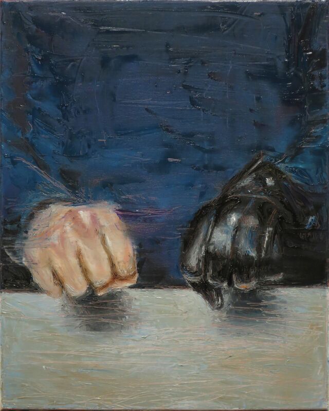András Király, ‘Glove’, 2016, Painting, Oil on canvas, VILTIN Gallery