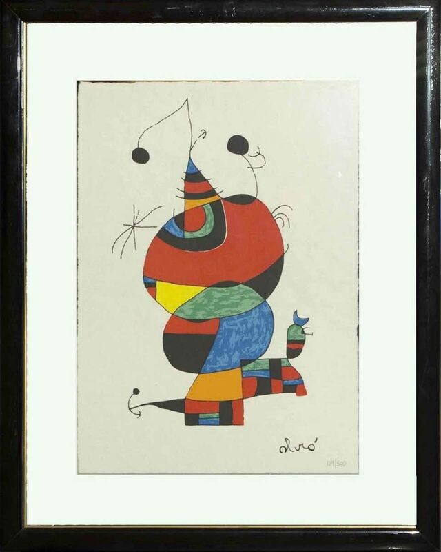 Joan Miró, ‘Mujer Pájaro y Estrella’, 1960's, Print, Lithograph on paper., Wallector