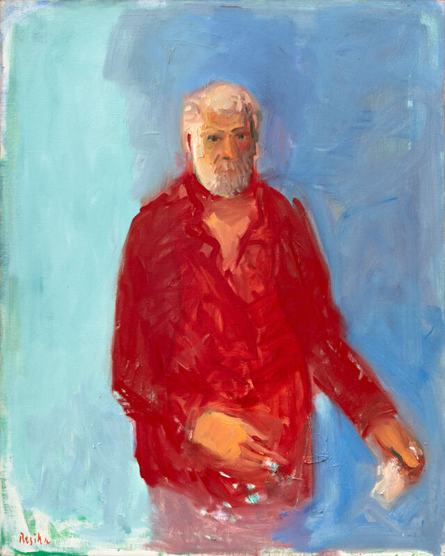 Paul Resika, ‘Self-Portrait with Rag’, 2007, Painting, Oil on canvas, Bookstein Projects