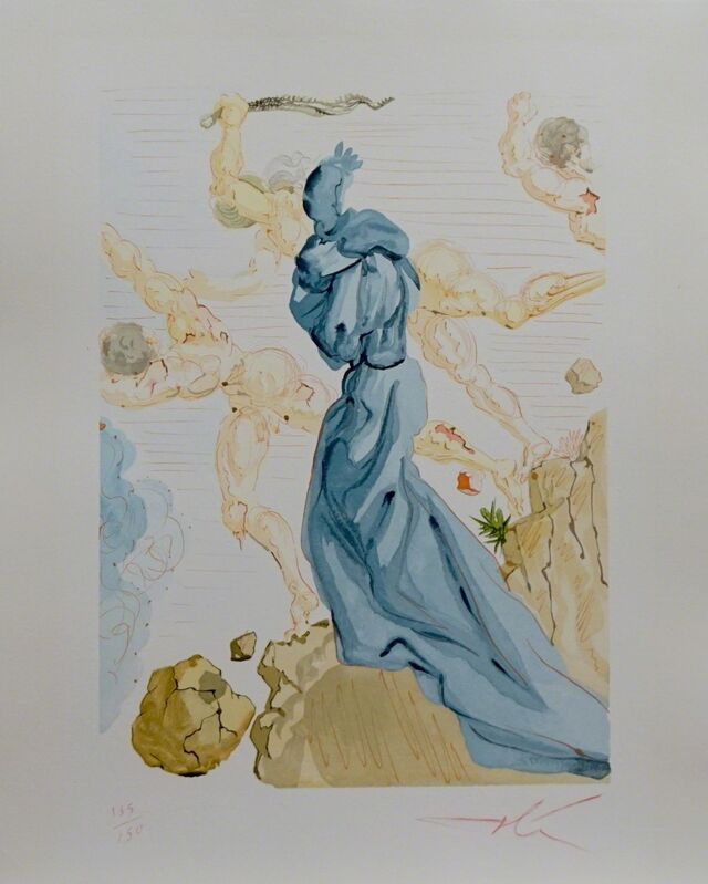 Salvador Dalí, ‘Divine Comedy Hell Canto 19’, ca. 1963, Print, Woodcut, Fine Art Acquisitions Dali 