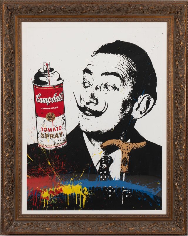 Mr. Brainwash, ‘Surreal - Dali’, Print, Screenprint and spray paint with acrylic hand embellishments on paper, Heritage Auctions