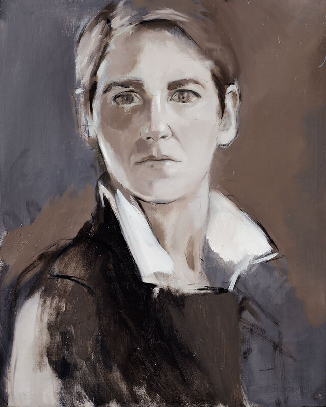Peri Schwartz, ‘Self Portrait’, 1989, Painting, Oil on board, Gallery NAGA