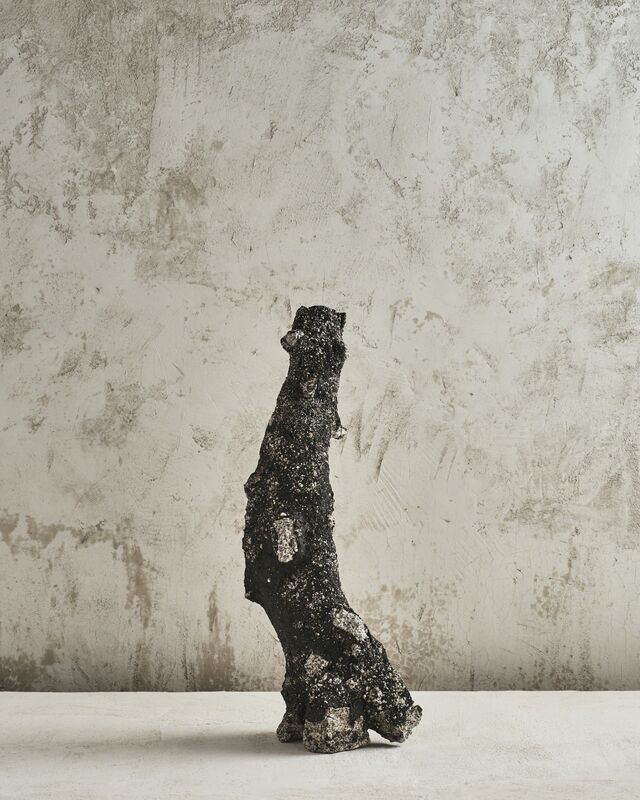 Aneta Regel, ‘Tall Black Form’, 2013, Sculpture, Glazed stoneware, mixed media, Jason Jacques Gallery