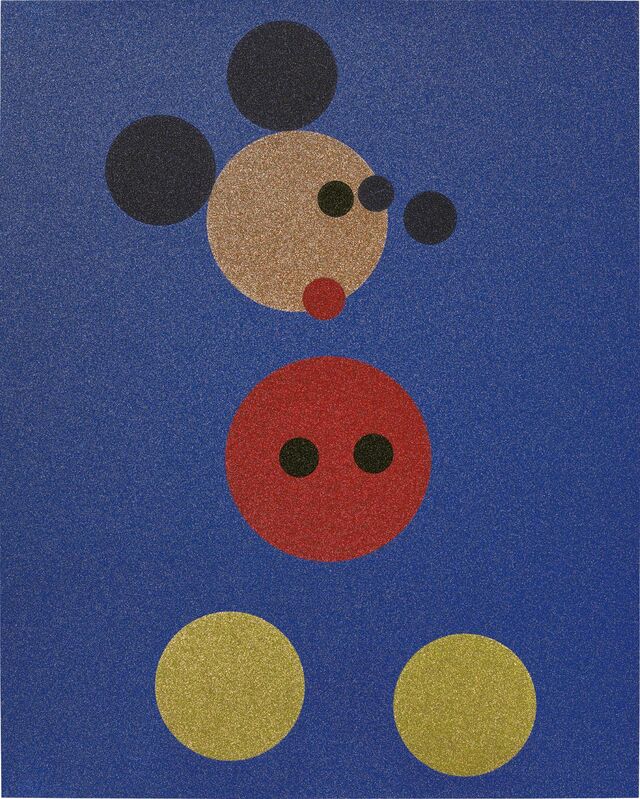 Damien Hirst, ‘Mickey (Blue Glitter)’, 2016, Print, Screenprint in colours with glitter, on wove paper, the full sheet, Phillips