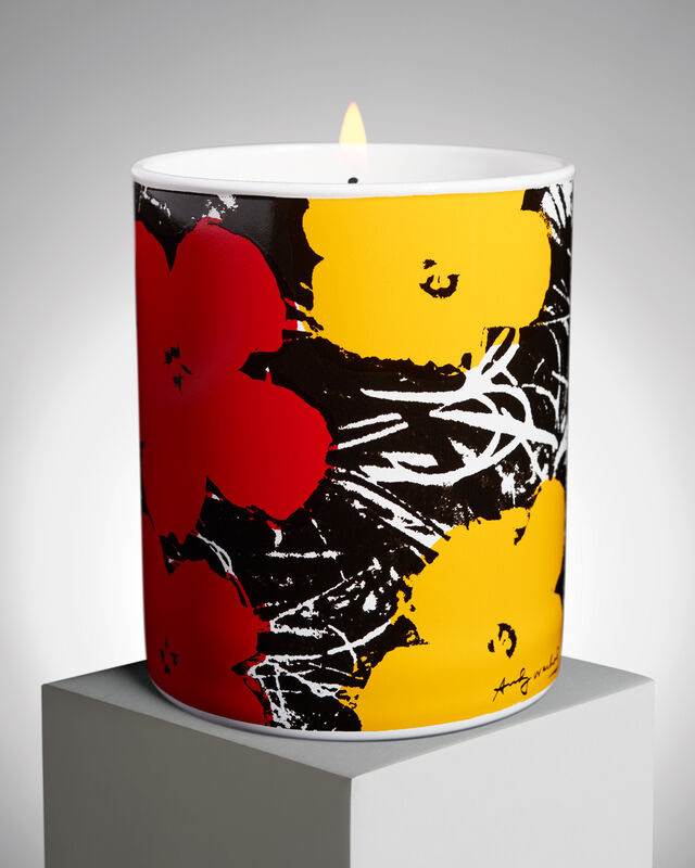 Andy Warhol, ‘Flowers Yellow / Red’, ca. 2015, Design/Decorative Art, Perfumed candle, Samhart Gallery
