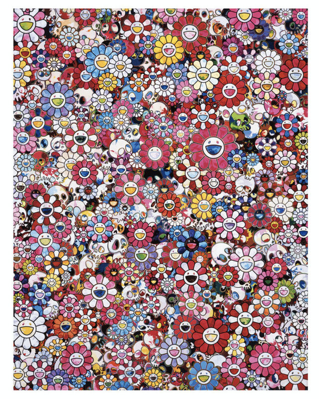 Takashi Murakami, ‘HOLD PEACE AND DARKNESS IN YOUR CIRCUS HEART’, 2020, Print, Offset print with cold stamp, Dope! Gallery