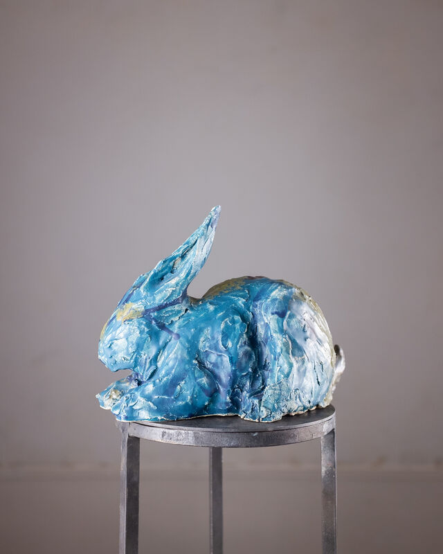 Marina Le Gall, ‘Rabbit lying matte’, 2019, Sculpture, Glazed ceramic (matte), Antonine Catzéflis