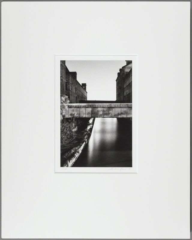 Michael Kenna, ‘Mill Bridge, Saltaire, Yorkshire, England’, 1983-1984, Photography, Sepia toned gelatin silver, Heritage Auctions