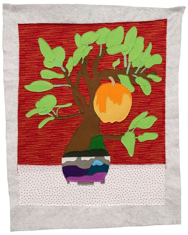 Michael C. Thorpe, ‘sour apple tree’, 2021, Textile Arts, Quilting cotton, batik fabric, thread, LaiSun Keane