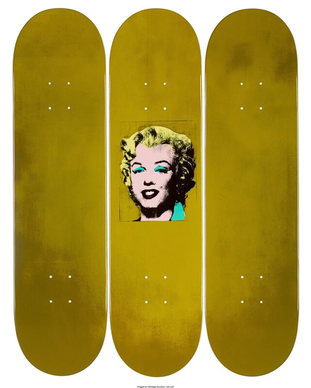Andy Warhol, ‘Gold Marilyn’, Other, Set of 3 decks, Heritage Auctions