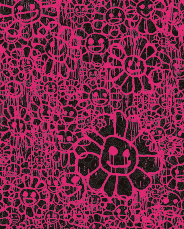 Takashi Murakami, ‘Madsaki Flowers B Pink’, 2017, Print, Silkscreen, Dope! Gallery