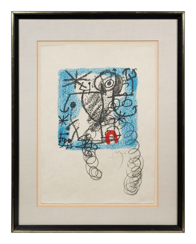 Joan Miró, ‘Les essencies de la terra’, 1968, Print, Lithograph with hand-coloring on Japon nacrÃ©, Hindman