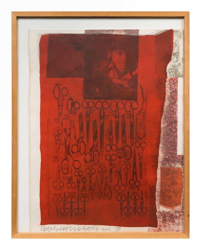 Robert Rauschenberg, ‘More Distant Visible Part of the Sea’, 1979, Print, Screenprint with fabric, Hindman