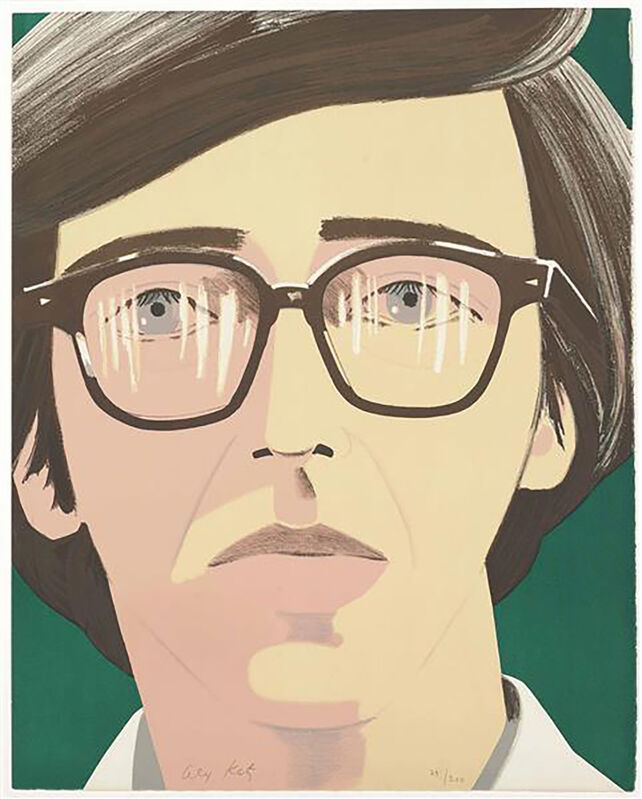 Alex Katz, ‘Portrait of a poet: Kennth Koch’, 1970, Print, Ithograph in colours, 1970, on watermarked arches paper, signed in penci, uJung Art Center
