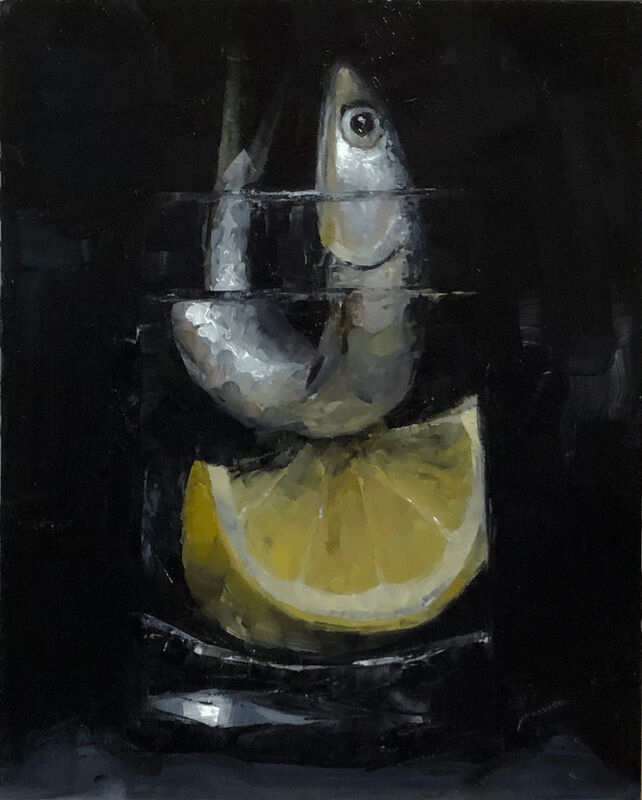 Tom Giesler, ‘Floral 36: anchovy lemon’, 2020, Painting, Oil on panel, McVarish Gallery