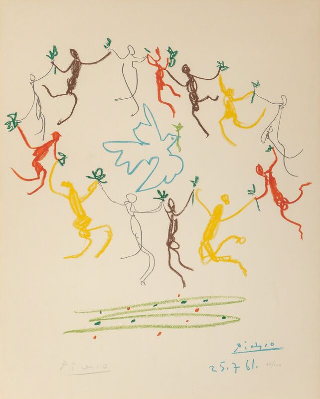Pablo Picasso, ‘La Ronde de la Jeunesse’, 1961, Print, Lithograph in colors on Arches paper, Heritage Auctions