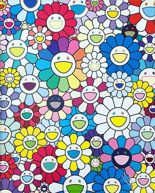 Takashi Murakami, ‘A Field of Flowers Seen from the Stairs of Heaven’, 2019, Print, Offset lithograph, Vogtle Contemporary 