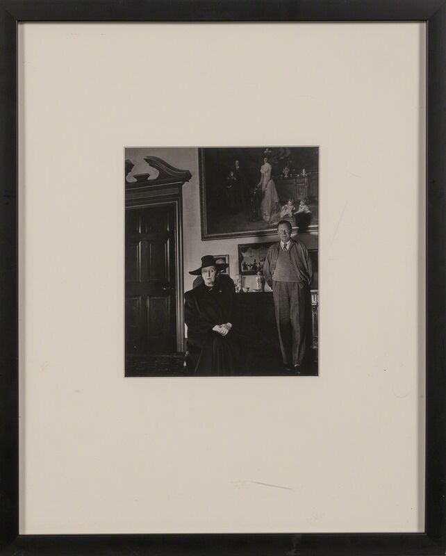 Bill Brandt, ‘Edith and Osbert Sitwell, Beneath the Family by Sargent, Renishaw Hall, Derbyshire’, 1945, Photography, Gelatin silver print, Doyle