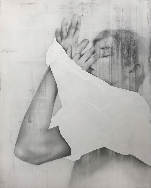 Anthony Goicolea, ‘Anonymous Self-Portrait XXXXVII’, 2019, Painting, Graphite and Oil on frosted Mylar Film Mounted to Board, Galerie Ron Mandos