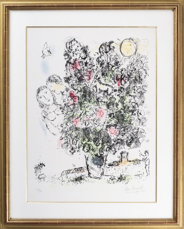 Marc Chagall, ‘Le bouquet clair’, 1970, Print, Colour lithograph, Odon Wagner Gallery