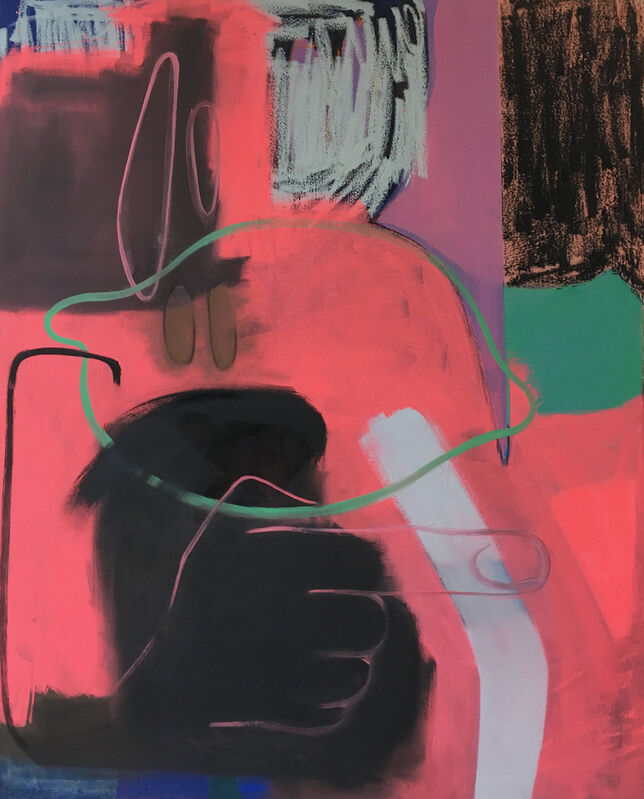 Hanna Kaminski, ‘o.T. (mit grüner Zitrone)’, 2020, Painting, Oil on canvas, Josef Filipp Galerie