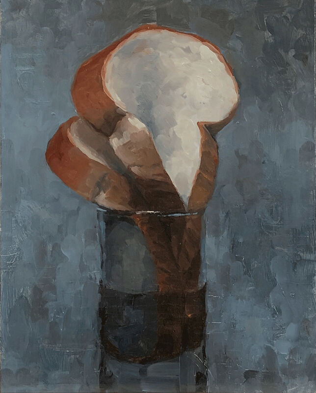 Tom Giesler, ‘Floral 13: bread arrangement’, 2020, Painting, Oil on panel, McVarish Gallery