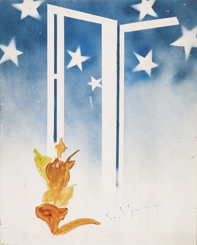 Mario Schifano, ‘Window with stars’, 1942, Painting, Enamel and spray on canvas, Finarte