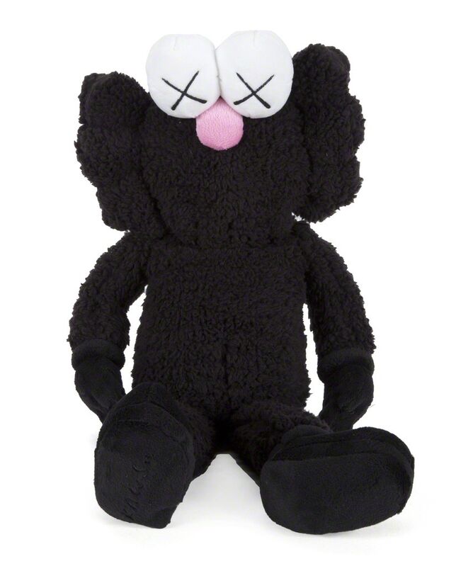 KAWS, ‘BFF Plush Doll Black’, 2016, Sculpture, Polyester, Lougher Contemporary Gallery Auction