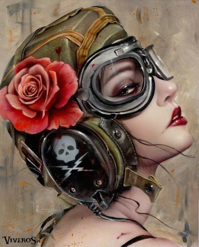 Brian M. Viveros, ‘Air-Heart’, 2019, Painting, Oil and acrylic on wood panel, Beinart Gallery