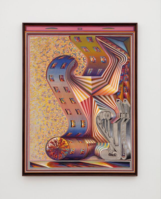 Zach Harris, ‘Manzanita's Maze / Zodiac Harpsichord’, 2019-2021, Painting, Carved wood, water-based paint, ink, graphite, Perrotin