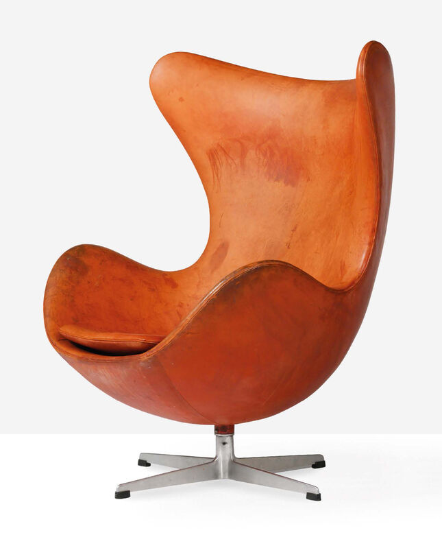 Arne Jacobsen, ‘Egg chair’, 1958, Design/Decorative Art, Leather, cast aluminum, Aguttes