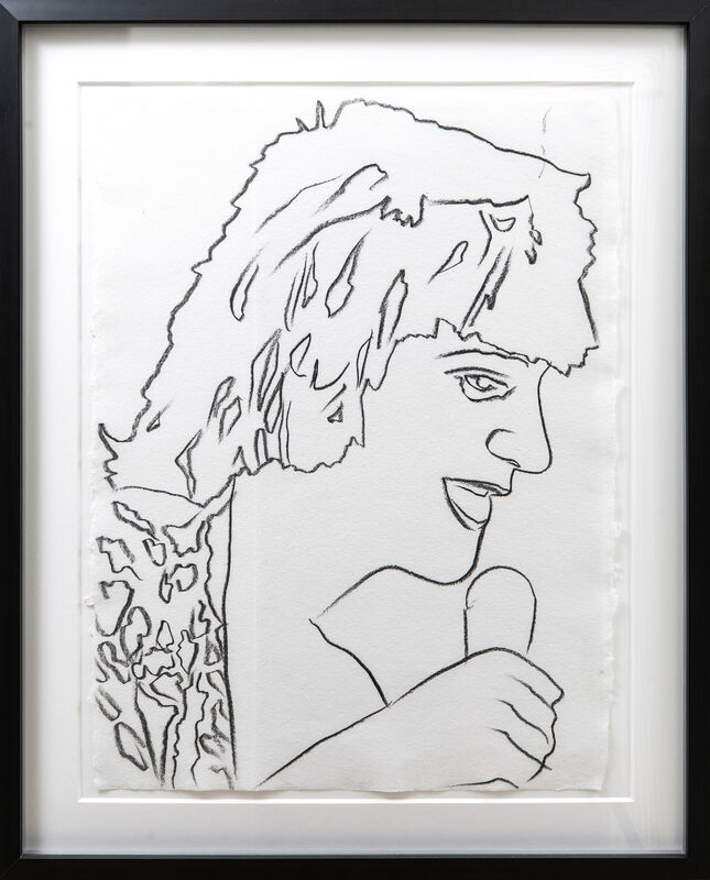 Andy Warhol, ‘Rod Stewart’, ca. 1978, Drawing, Collage or other Work on Paper, Graphite on HMP paper, Evelyn Aimis Fine Art