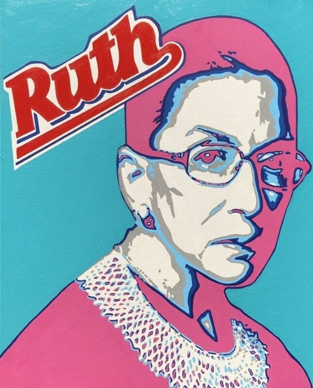 Todd Brown, ‘Our Girl Ruth’, 2020, Painting, Acrylic on canvas, Dab Art
