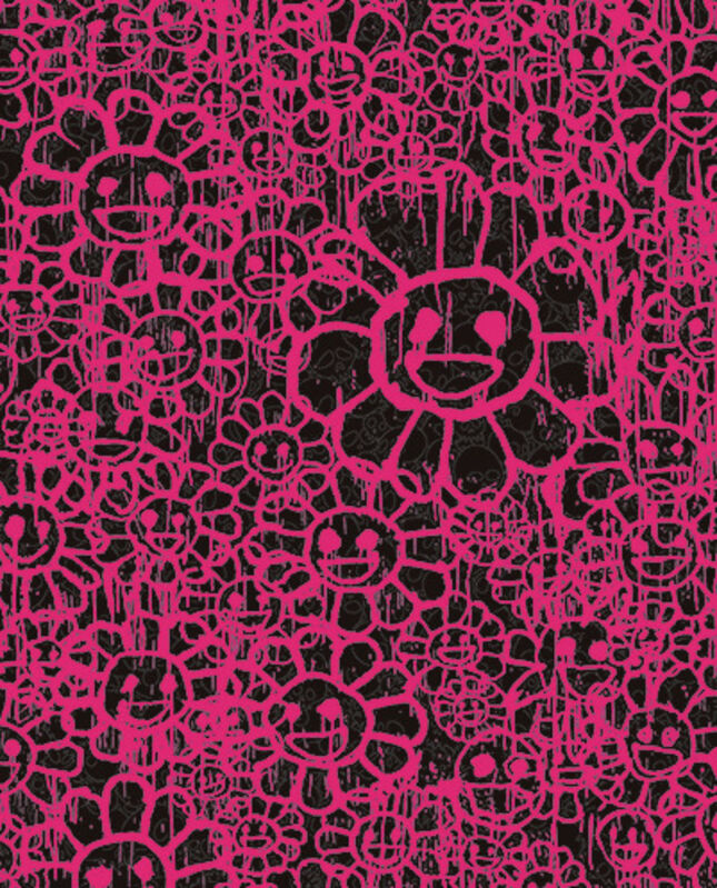Takashi Murakami, ‘Madsaki Flowers C Pink’, 2017, Print, Silkscreen, Dope! Gallery