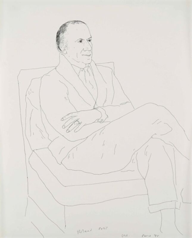 David Hockney, ‘Roland Petit’, Ink on paper, Christie's