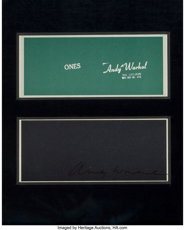 Andy Warhol, ‘Warhol Ones (Four Bills)’, 1971, Other, Cotton/linen blend, Heritage Auctions