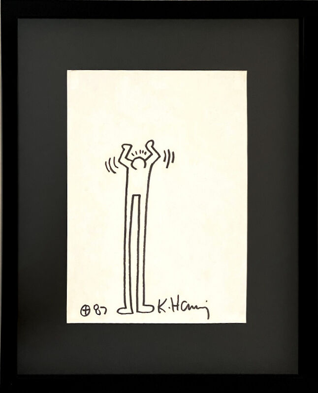 Keith Haring, ‘Untitled’, 1987, Drawing, Collage or other Work on Paper, Marker on paper, Rosenfeld Gallery LLC