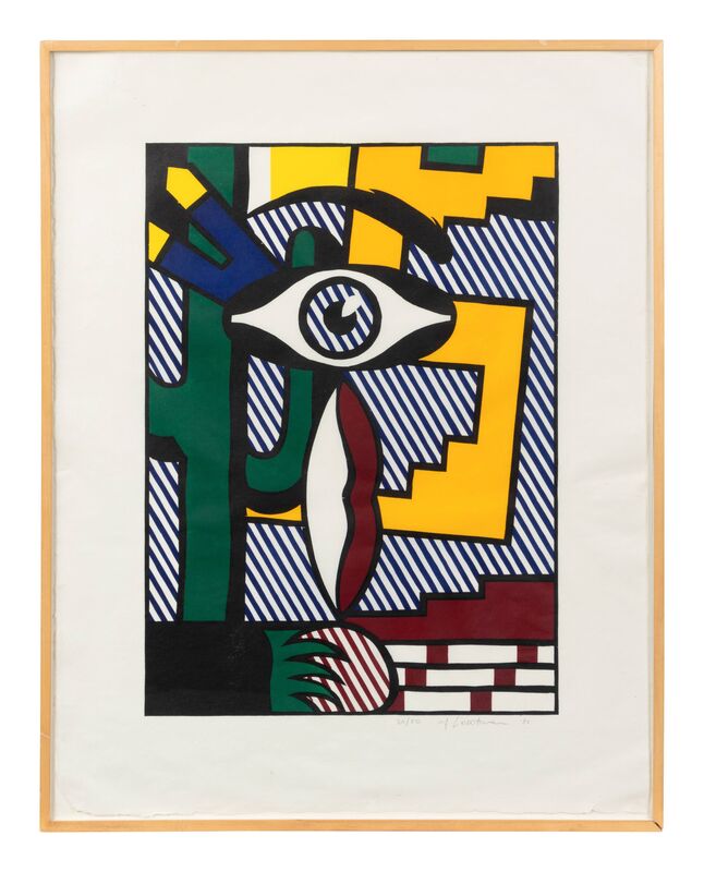 Roy Lichtenstein, ‘American Indian Theme III (from American Indian Theme Series)’, 1980, Print, Woodcut in colors on Suzuki handmade paper, Hindman
