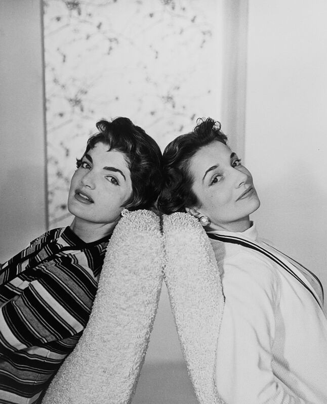 Horst P. Horst, ‘Jacqueline Bouvier and her sister Lee Radizwill, New York’, 1958, Photography, Gelatin Silver Print, Staley-Wise Gallery