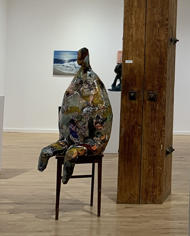 Jo-Ann Brody, ‘Seated Figure on Chair’, 2020, Sculpture, Papier mache, Mulberry paper, varnish, Ceres Gallery
