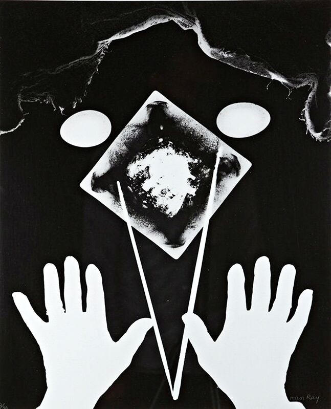 Man Ray, ‘Two Hands’, 1966, Print, Mixed Media: Silkscreen on Plexiglass, Alpha 137 Gallery
