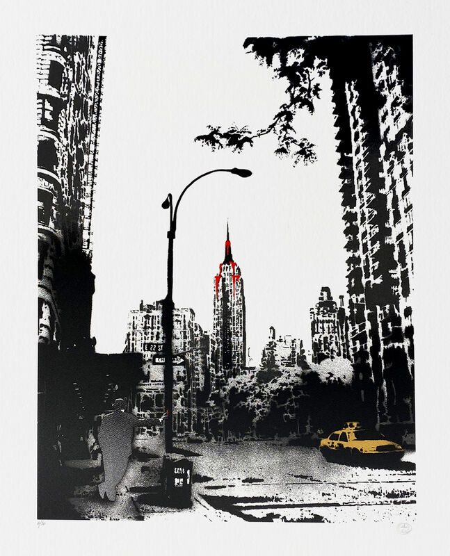 Nick Walker, ‘The Empire’s State’, 2009, Print, Fine art silk screen print hand finished with spray paint and acrylic on Somerset Paper 300g, AURUM GALLERY