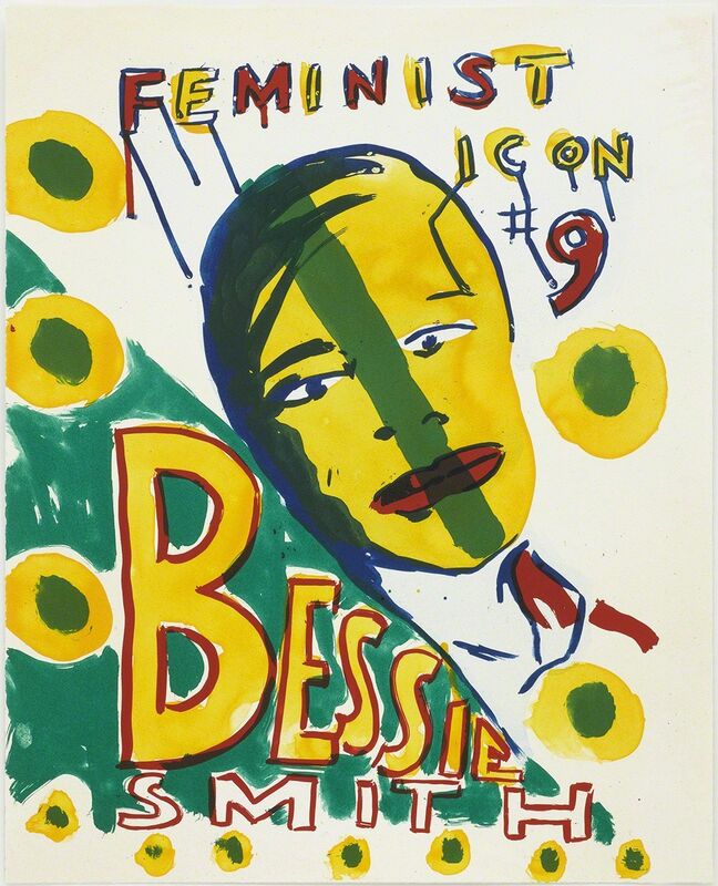 Bob and Roberta Smith, ‘Billie Holiday from Feminist Icons’, 2011, Print, A suite of ten lithographs, Paupers Press