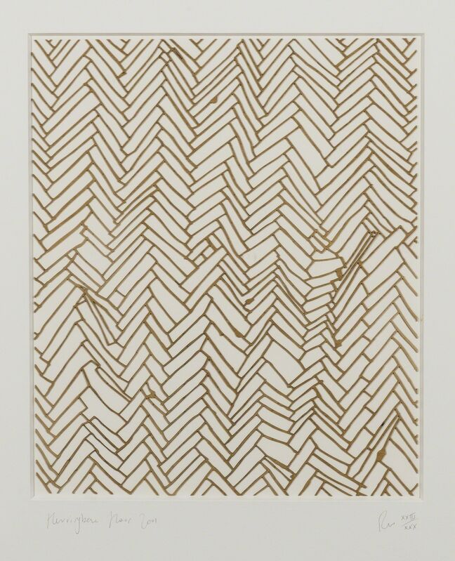 Rachel Whiteread, ‘Herringbone Floor’, 2001, Print, Laser-cut relief in 0.8mm Finnish birch plywood, Forum Auctions